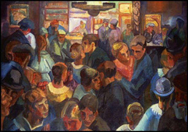 Kermis in de 'Rustende Jager' in Bergen, Frans Huysmans, Singer