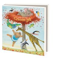 Kaartenmapje met env, vierkant: Gewoon gek, Ingrid & Dieter Schubert