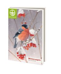 Kaartenmapje met env, groot: Wintervogels 2, Elwin van der Kolk, Natuurpunt
