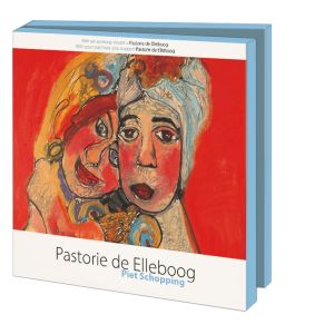 Kaartenmapje met env, vierkant: Piet Schopping, Pastorie de Elleboog