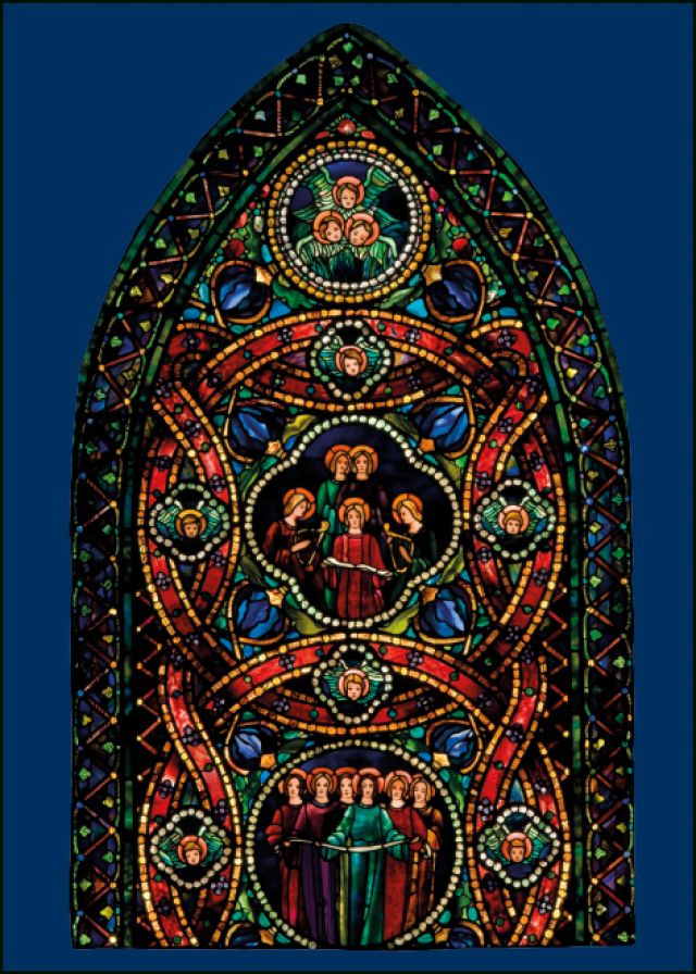 Medallion window, Louis Comfort Tiffany, Morse Museum