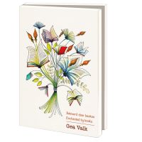 Kaartenmapje met env, groot: Betoverd door boeken, Gea Valk