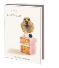 Kaartenmapje met env, klein: Let's celebrate!, Angelique Weijers