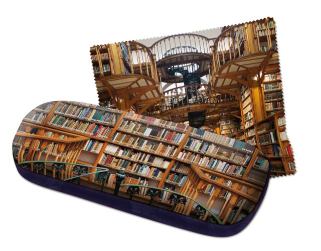 Brillenkoker incl. brillendoekje: Die Klosterbibliothek, Maria Laach