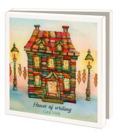 Kaartenmapje met env, vierkant: House of writing, Gea Valk