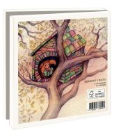 Kaartenmapje met env, vierkant: House of writing, Gea Valk