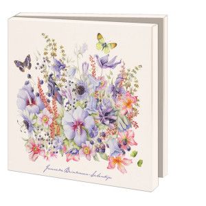 Kaartenmapje met env, vierkant: Hibiscus, Janneke Brinkman-Salentijn
