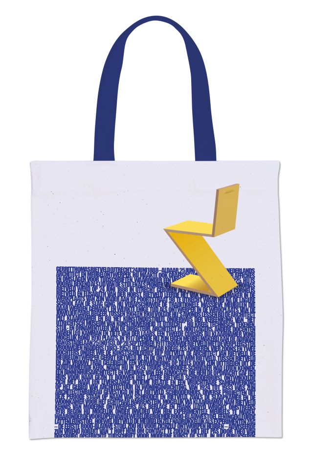 Tote bag: Zig zag stoel, Gerrit Rietveld, Rietveld Schröderhuis
