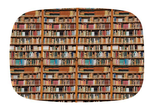 Dienblad: Bücher - Die Klosterbibliothek, Maria Laach