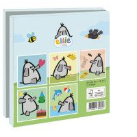 Kaartenmapje met env, vierkant: Ellie the Ellie, Art Wise