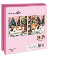 Kaartenmapje met env, vierkant: Winter Woodland Parade, Miriam Bos