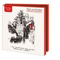 Kaartenmapje met env, vierkant: Feestdagen, Peter van Straaten