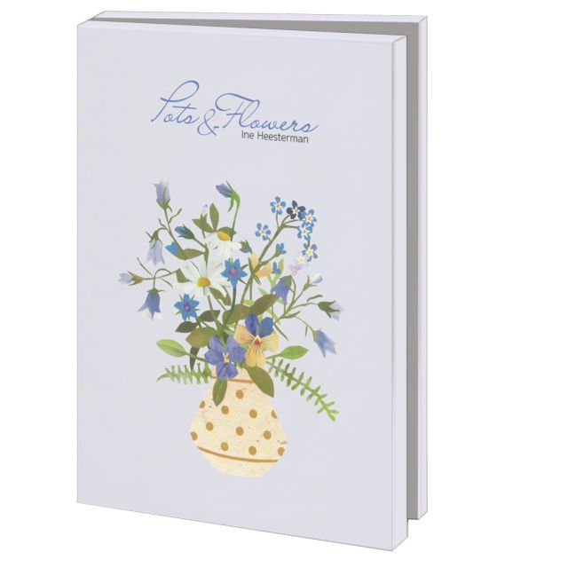 Kaartenmapje met env, groot: Pots & Flowers, Ine Heesterman