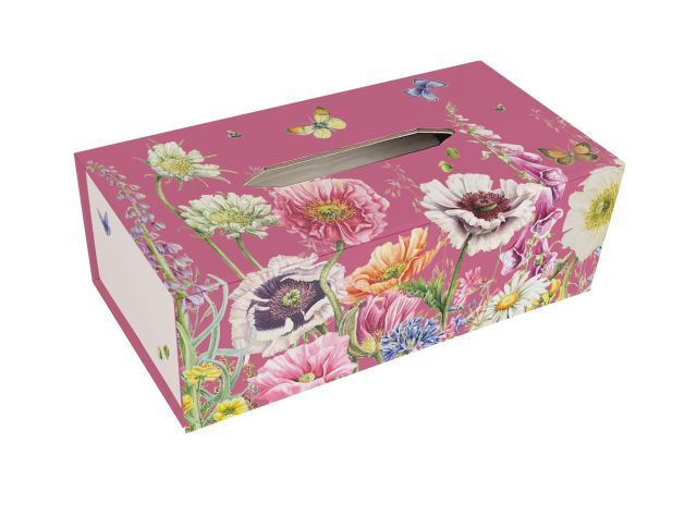 Tissuebox houder: Wild Flower Field, Janneke Brinkman-Salentijn