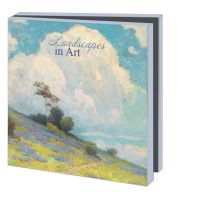 Kaartenmapje met env, vierkant:Landscapes in art
