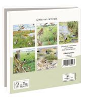 Kaartenmapje met env, vierkant:Landschappen, Elwin van der Kolk, Vogelbescherming Nederland