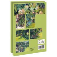 Kaartenmapje met env, groot: Gardens, Piet van de Hoef