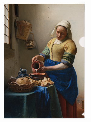L-mapje A4 formaat: Het melkmeisje, Johannes Vermeer, Rijksmuseum