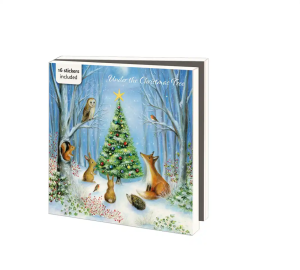 Kaartenmapje met env, vierkant: Under the Christmas Tree, Ileana Oakley