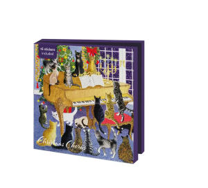 Kaartenmapje met env, vierkant: Christmas Chorus, Pat Scott