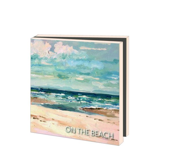 Kaartenmapje met env, vierkant: On the beach, Ellen Davidzon