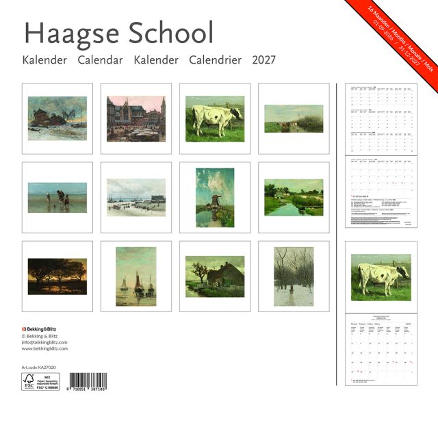 Haagse School maandkalender 2027