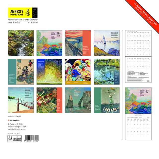 Amnesty International maandkalender 2027