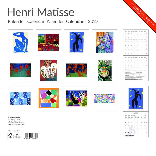 Henri Matisse maandkalender 2027