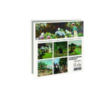 Kaartenmapje met env, vierkant: Vrouw in tuin, Noord-Veluws Kunstmuseum