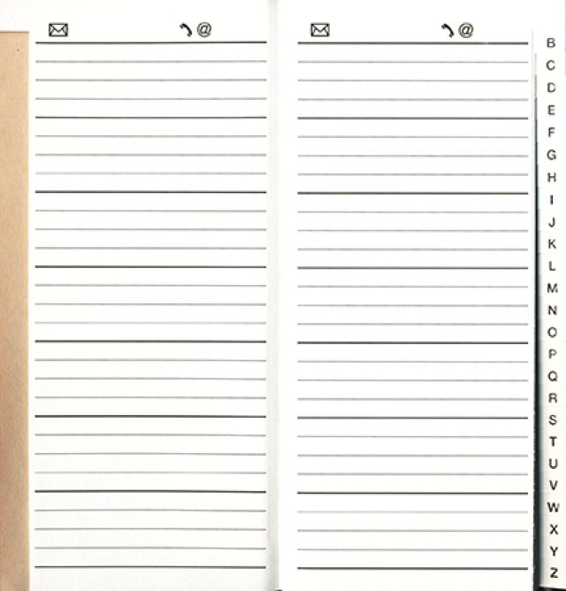 Adresboek: Combi Addressbook A6