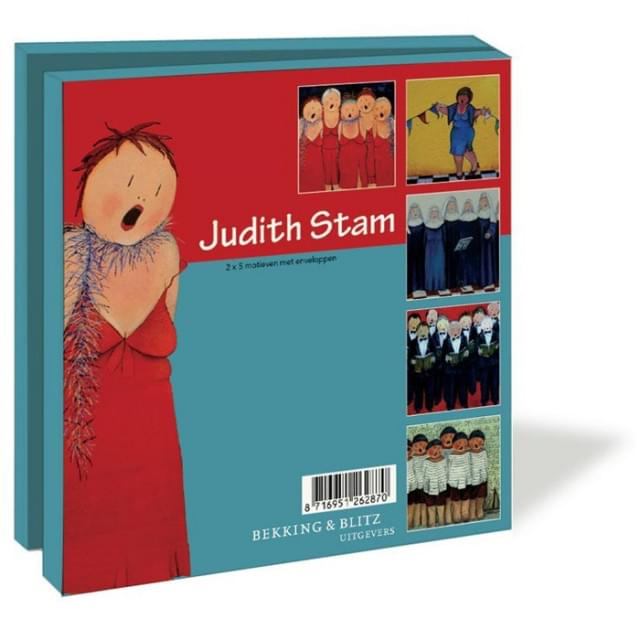 Kaartenmapje met env, vierkant: Sing Along, Judith Stam