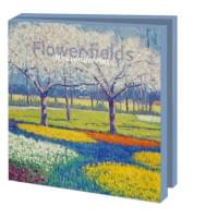 Kaartenmapje met env, vierkant: Flowers fields, Niek van der Plas