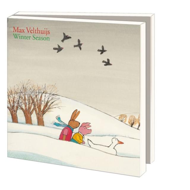 Kaartenmapje met env, vierkant: Winter Season, Max Velthuijs