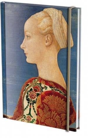 Notitieboek A5, harde kaft: Portrait of a Young Lady, Antonio del Pollaiuolo, Gemäldegalerie