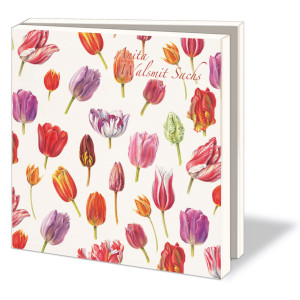 Kaartenmapje met env, vierkant: Collage of Tulips, Anita Walsmit Sachs