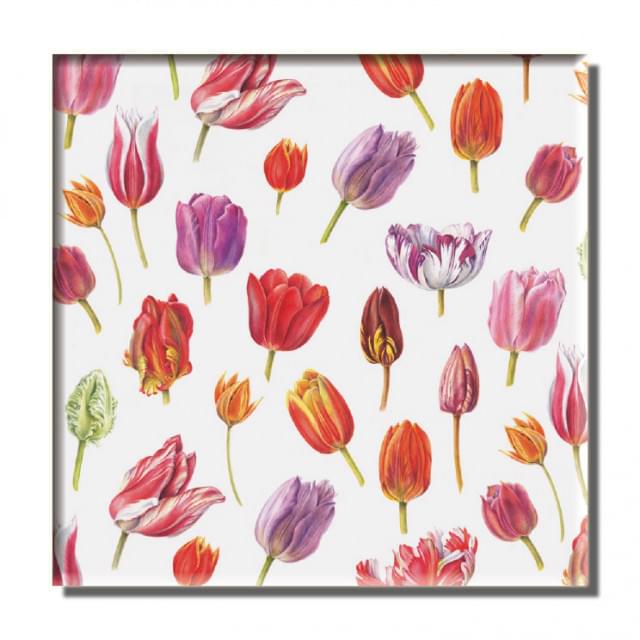 Koelkastmagneet: Collage of Tulips, Anita Walsmit Sachs