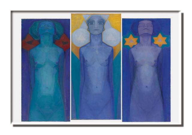 Koelkastmagneet: Evolution, Piet Mondriaan