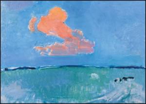 De rode wolk, Piet Mondriaan, Gemeente Museum Den  Haag