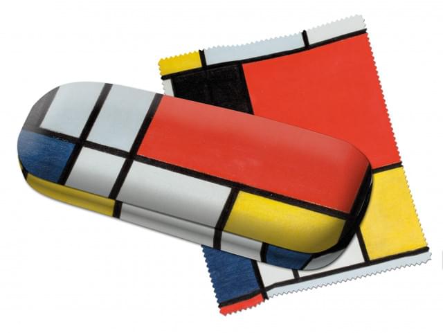 Buy Glasses case incl. glasses cloth Composition with Large Red