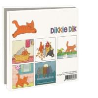 Kaartenmapje met env, vierkant: Katten, Dikkie Dik