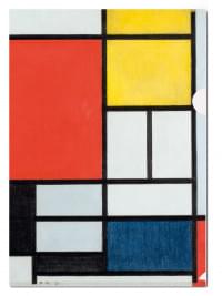 L-folder: Compositie met groot vlak, Piet Mondriaan, Gemeente museum Den Haag