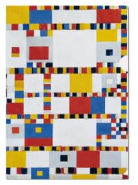 L-folder: Victory Boogie Woogie, Piet Mondriaan, Gemeente museum Den Haag