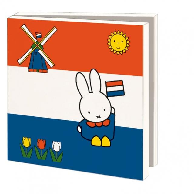 Kaartenmapje met env, vierkant: Nijntje - Miffy - Holland, Dick Bruna