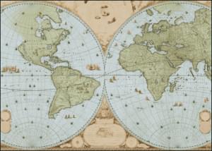 Wandkaart van de wereld door Joan Blaeu, Het Scheepvaartmuseum