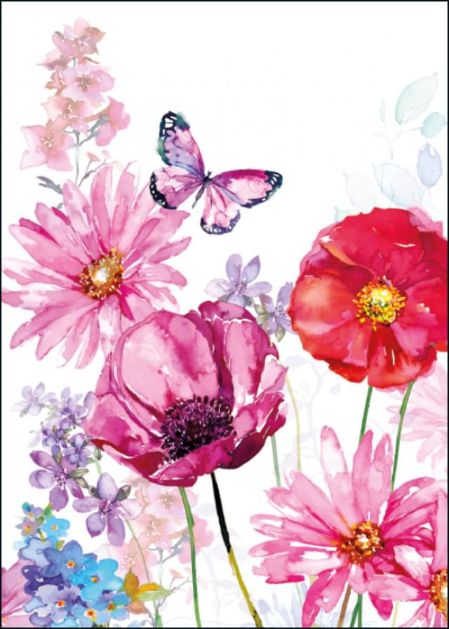 Mixed Pink Red Floral 3, Harrison Ripley