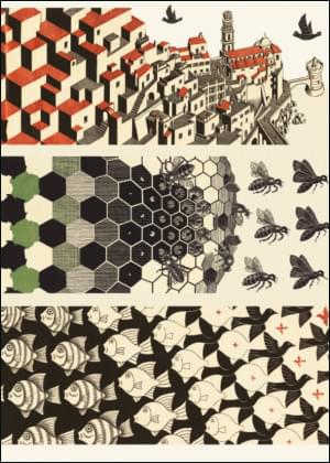 Metamorphose lll, M.C. Escher