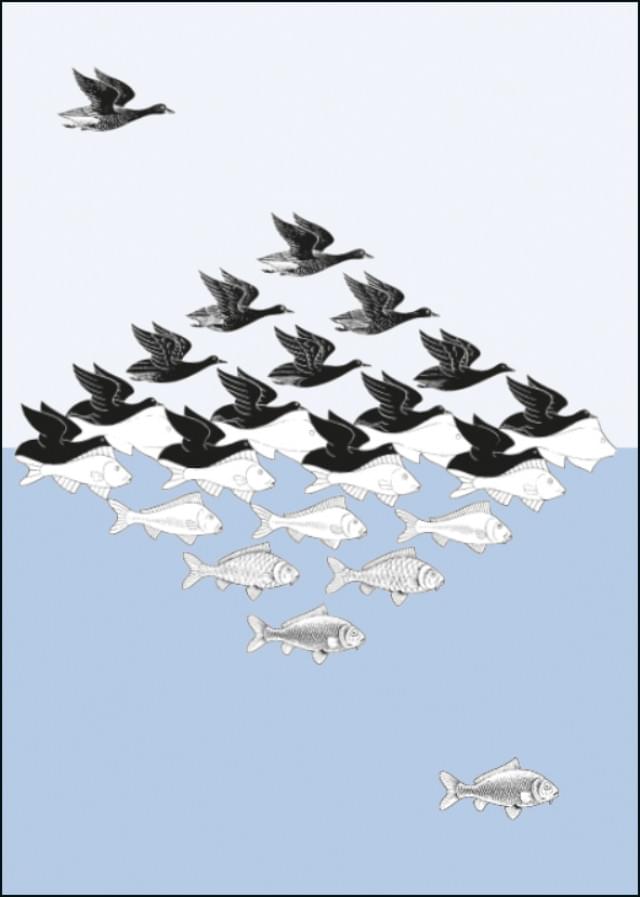 Lucht en Water, M.C. Escher