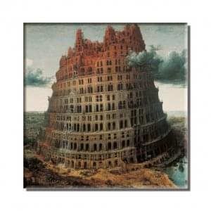 Koelkastmagneet: The Tower of Babel, Pieter Bruegel de Oude, Museum Boijmans van Beuningen