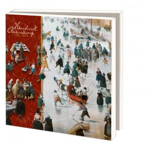 Kaartenmapje met env, vierkant: Kerst, Hendrick Avercamp, Collection Rijksmuseum Amsterdam