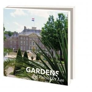 Kaartenmapje met env, vierkant: Gardens, Paleis Het Loo